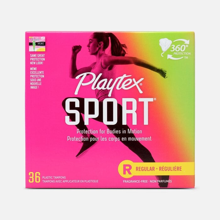 Playtex Sport Regular Tampons, Unscented, 36 ct., , large