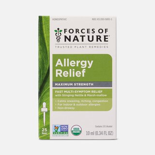 Forces of Nature Allergy Maximum Strength Sublingual Drops, 10ml, , large