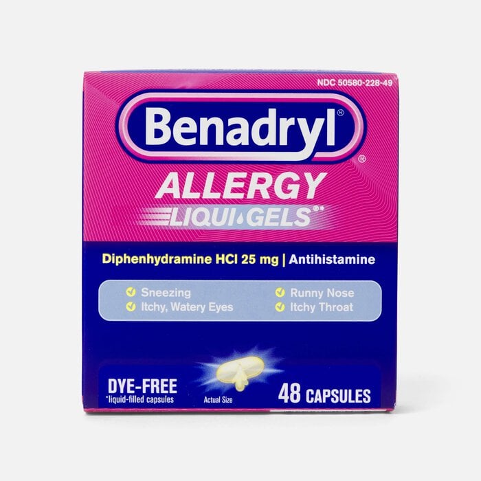 Benadryl Allergy Relief Liqui-Gels, 48 ct., , large