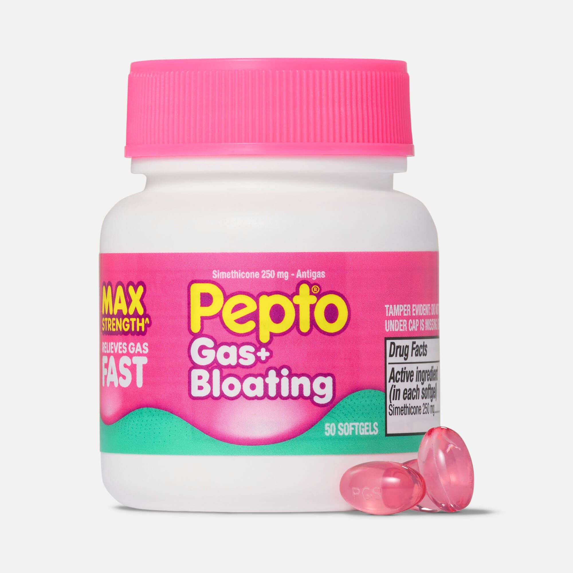 Pepto® Gas + Bloating Max Strength Softgels, 50 ct.