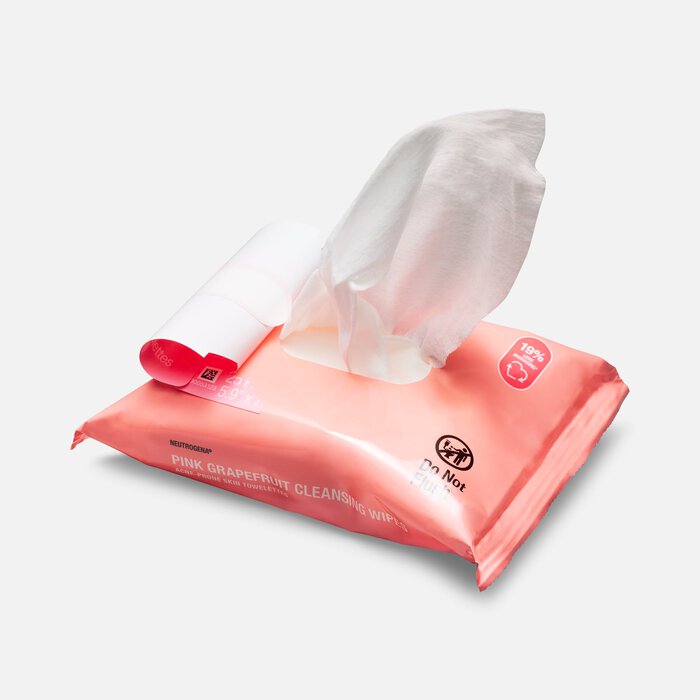 Neutrogena Pink Grapefruit Cleansing Wipes, 25 ct., , large