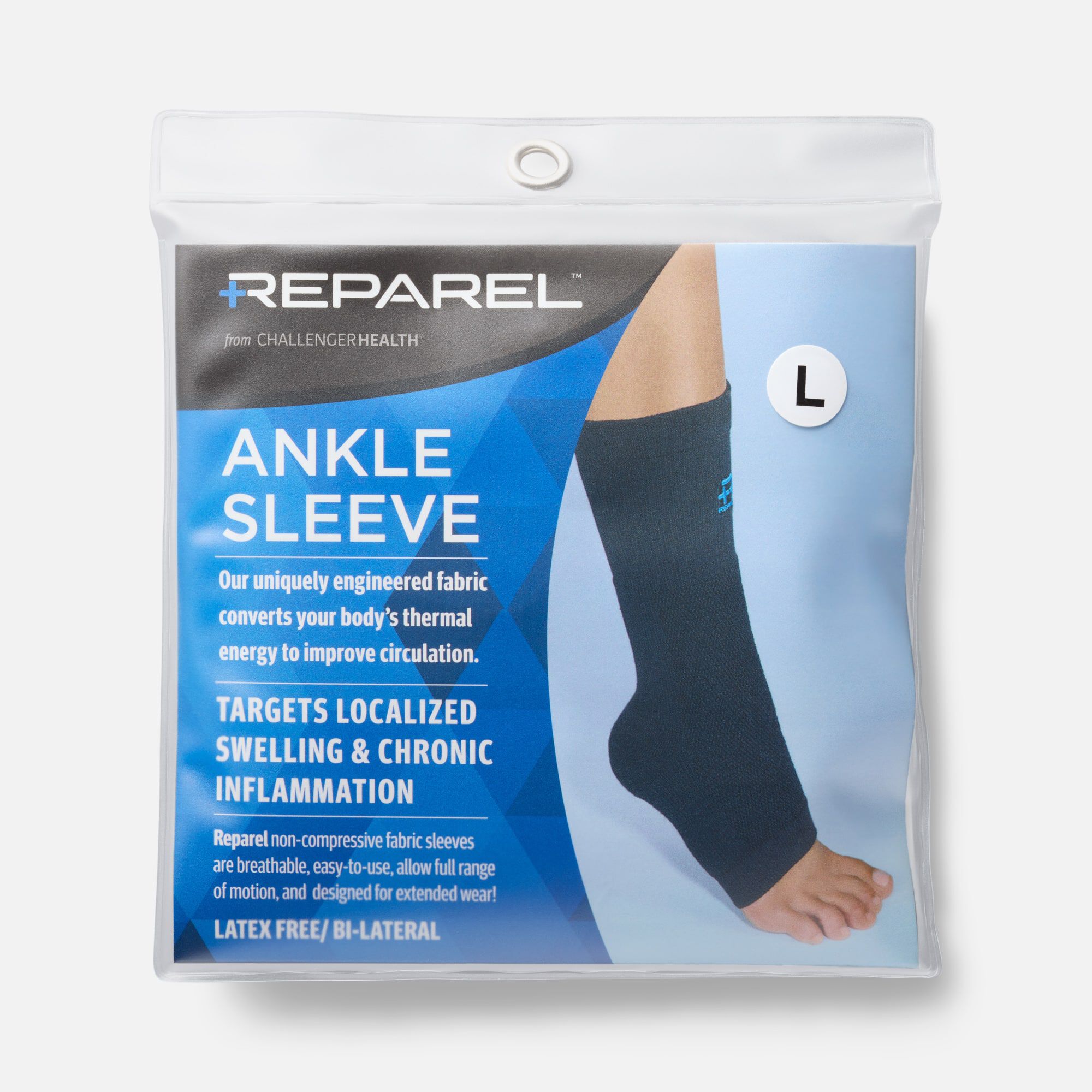 Reparel Ankle Sleeve, Black, L