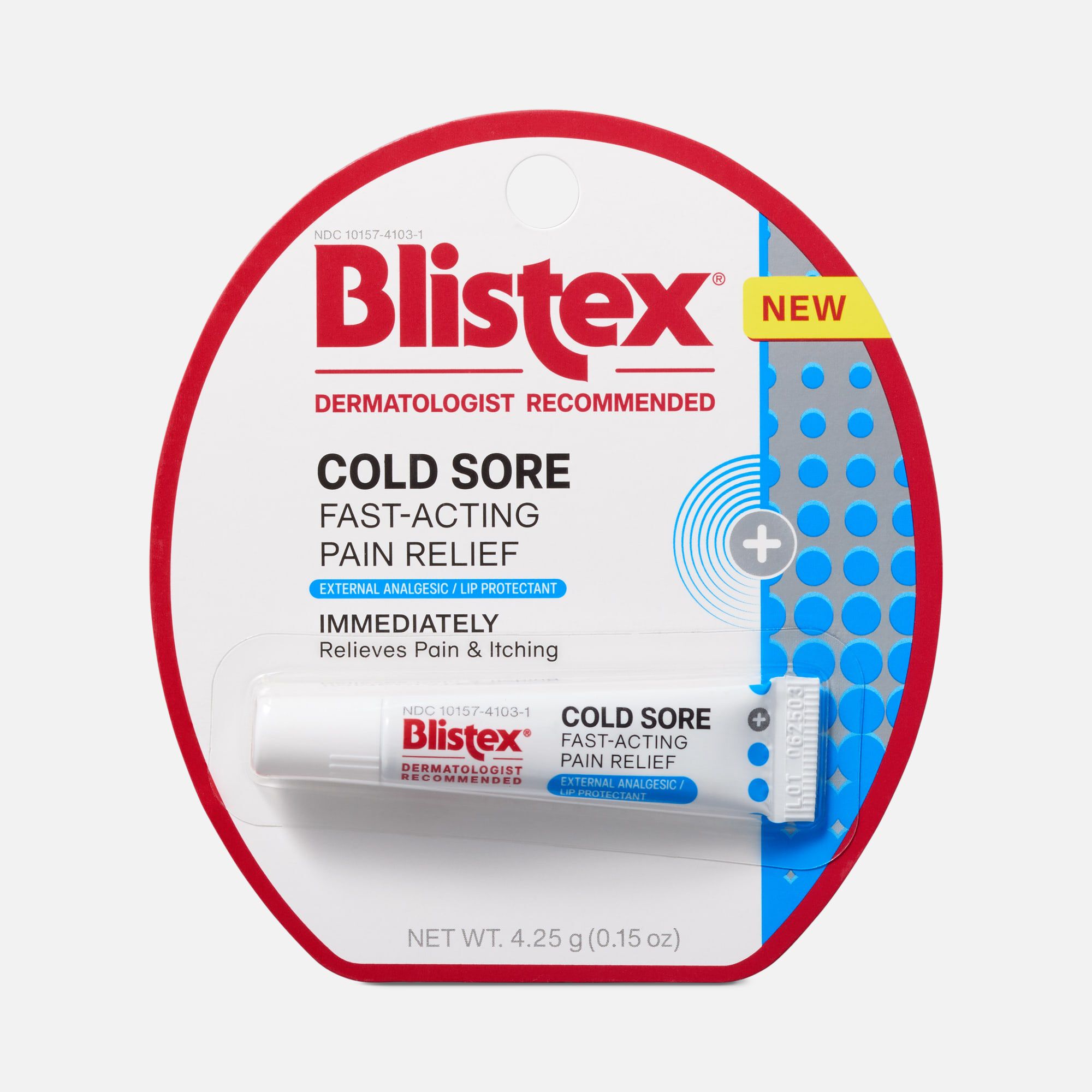 Blistex Cold Sore Fast-Acting Pain Relief, 0.15 oz., , large