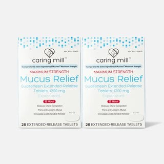 Caring Mill™ Mucus-ER Max Guaifenesin Extended-Release Bi-Layer Tablets, 28 ct. (2-Pack), , large