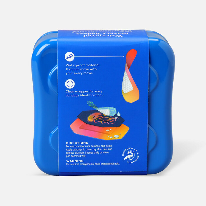 Welly Bravery Badges Waterproof Jellyfish Assorted Flex Fabric Bandages - 39 ct., , large