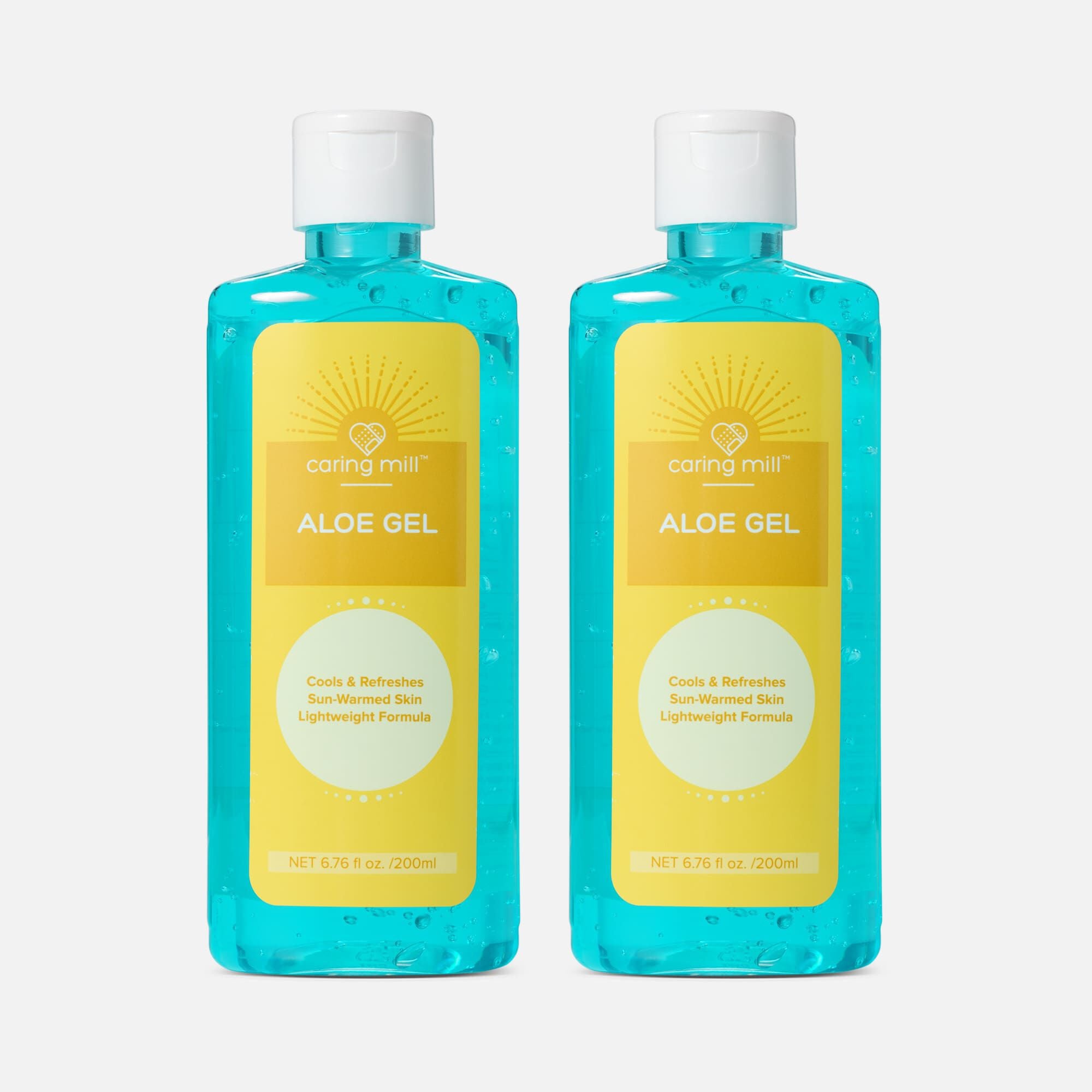 Caring Mill™ Aftersun Cooling Gel With Lidocaine Aloe Vera Value, 6.76 oz. (2-Pack)