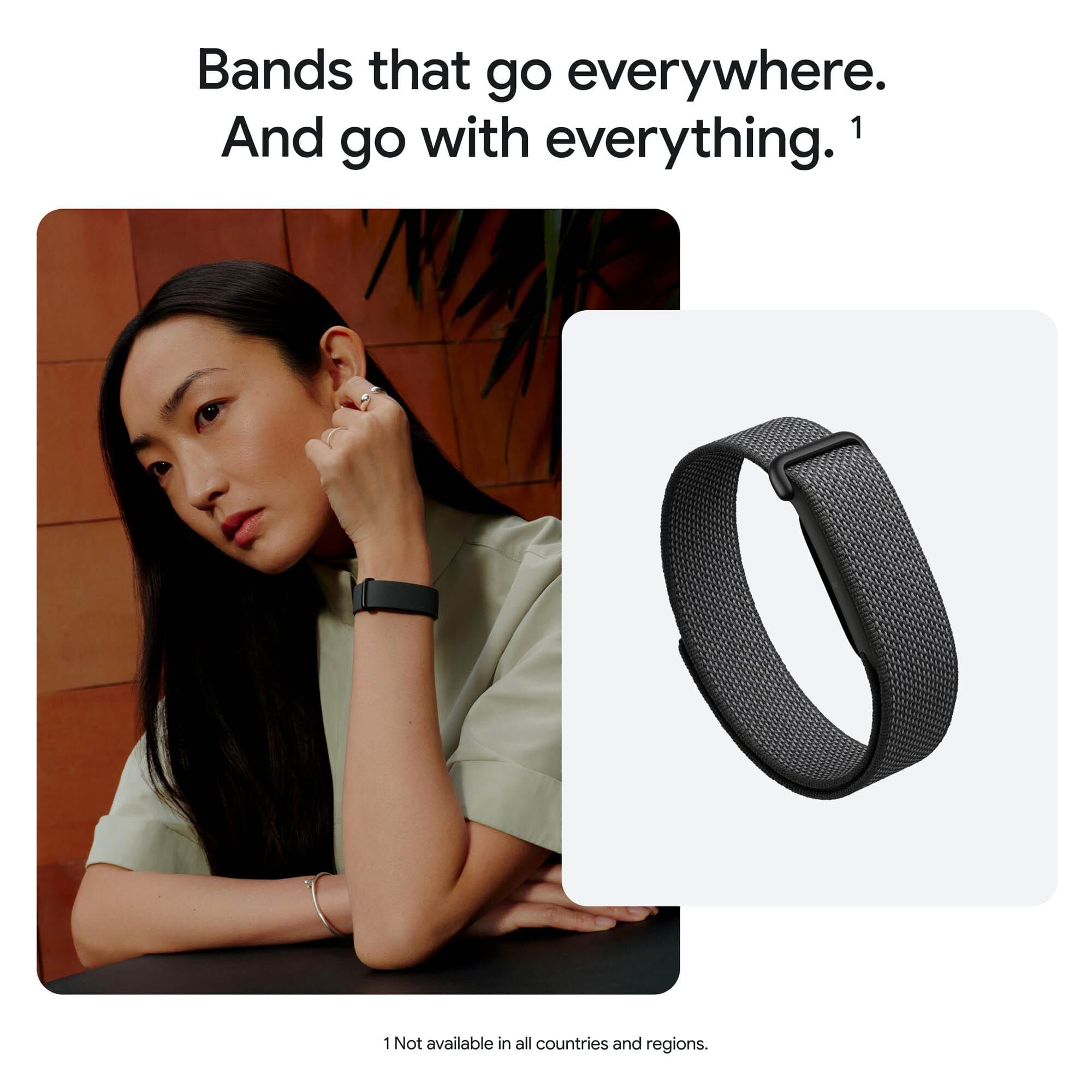 Google Fitbit Air, Screenless Fitness and Health Tracker, One Size, Obsidian, large