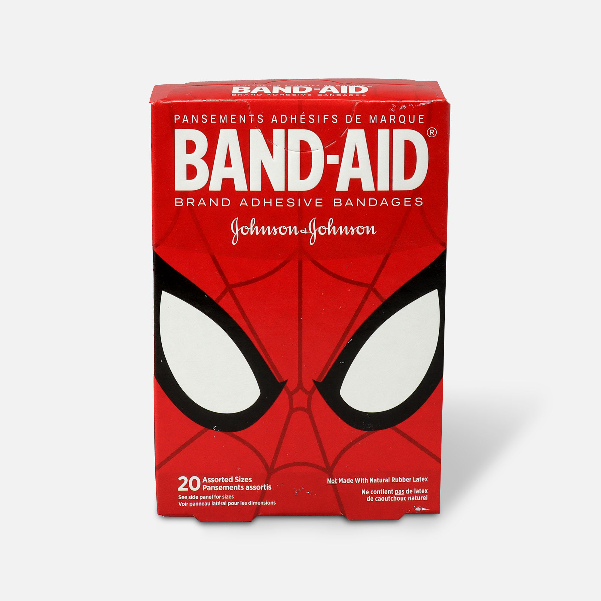 BAND-AID® Adhesive Bandages, Spiderman, Assorted Sizes, 20 ct., , large