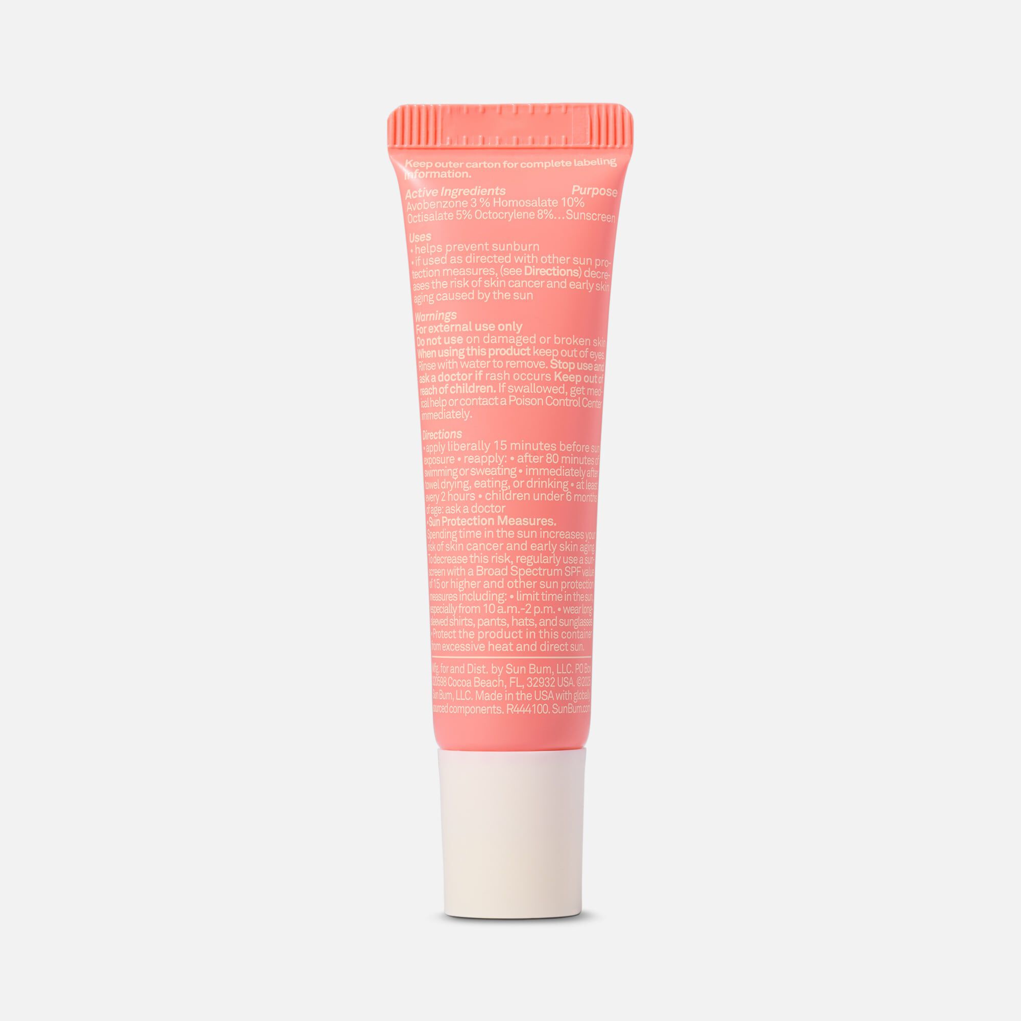 Sun Bum SPF 30 Sunscreen Tinted Lip Balm, 0.5 fl. oz., , large