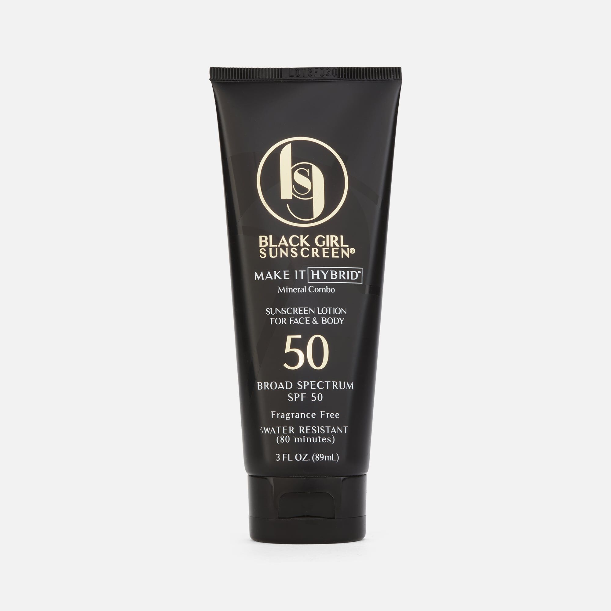 Black Girl Sunscreen Make It Hybrid Sunscreen Lotion, SPF 50, 3 fl oz.