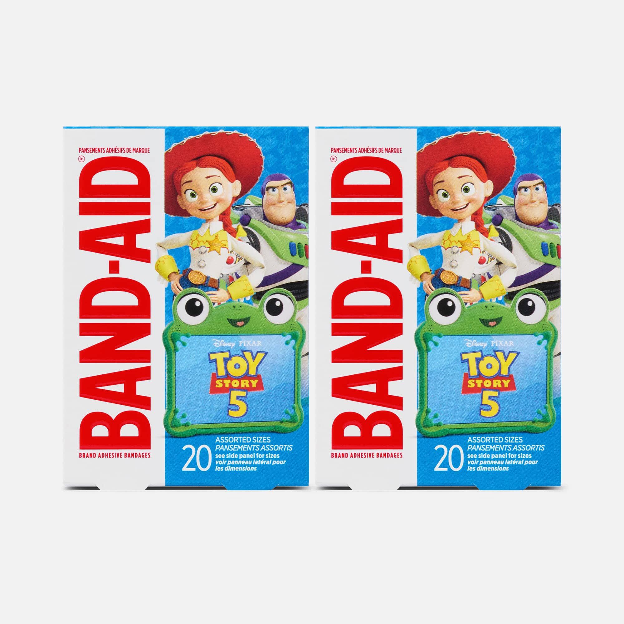 BAND-AID® Toy Story 5, Adhesive Bandages, Assorted Sizes, 20 ct. (2 pack)