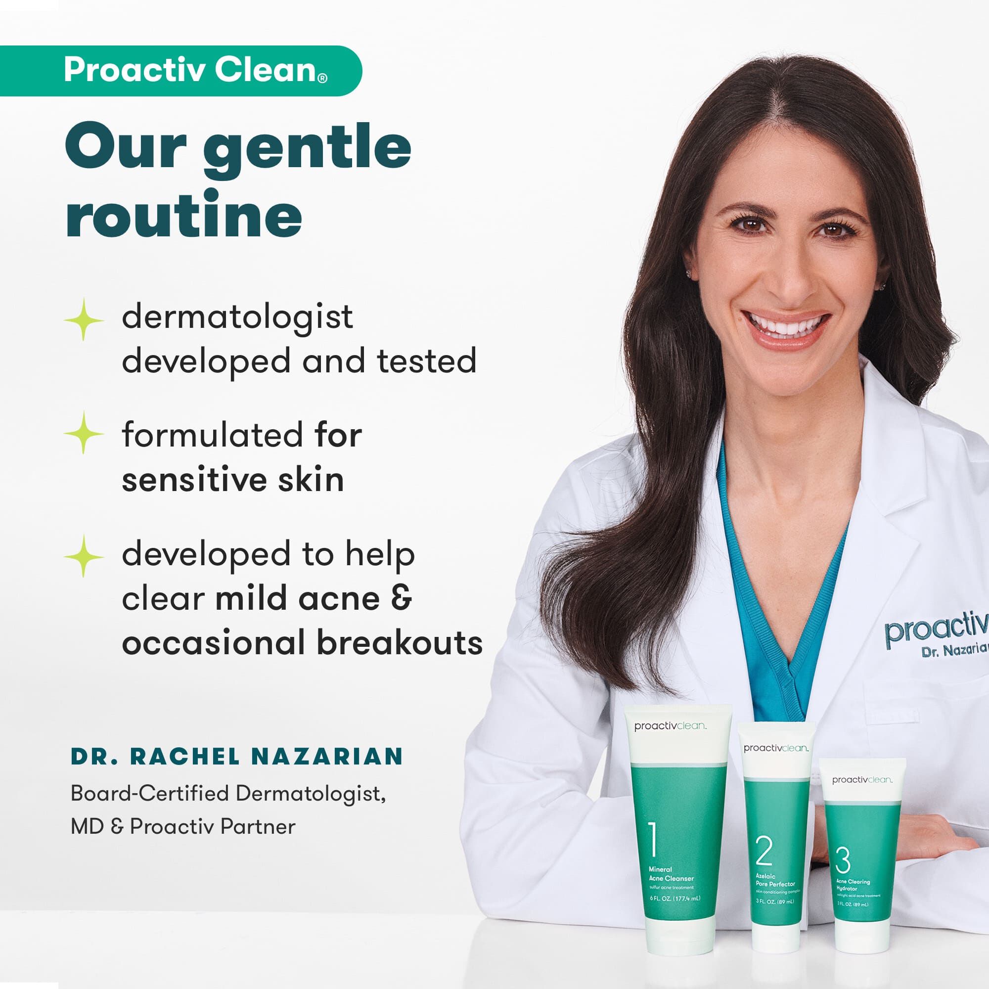 Proactiv Clean™ 3-Step Routine Kit with Zits Happen™ Patches, , large
