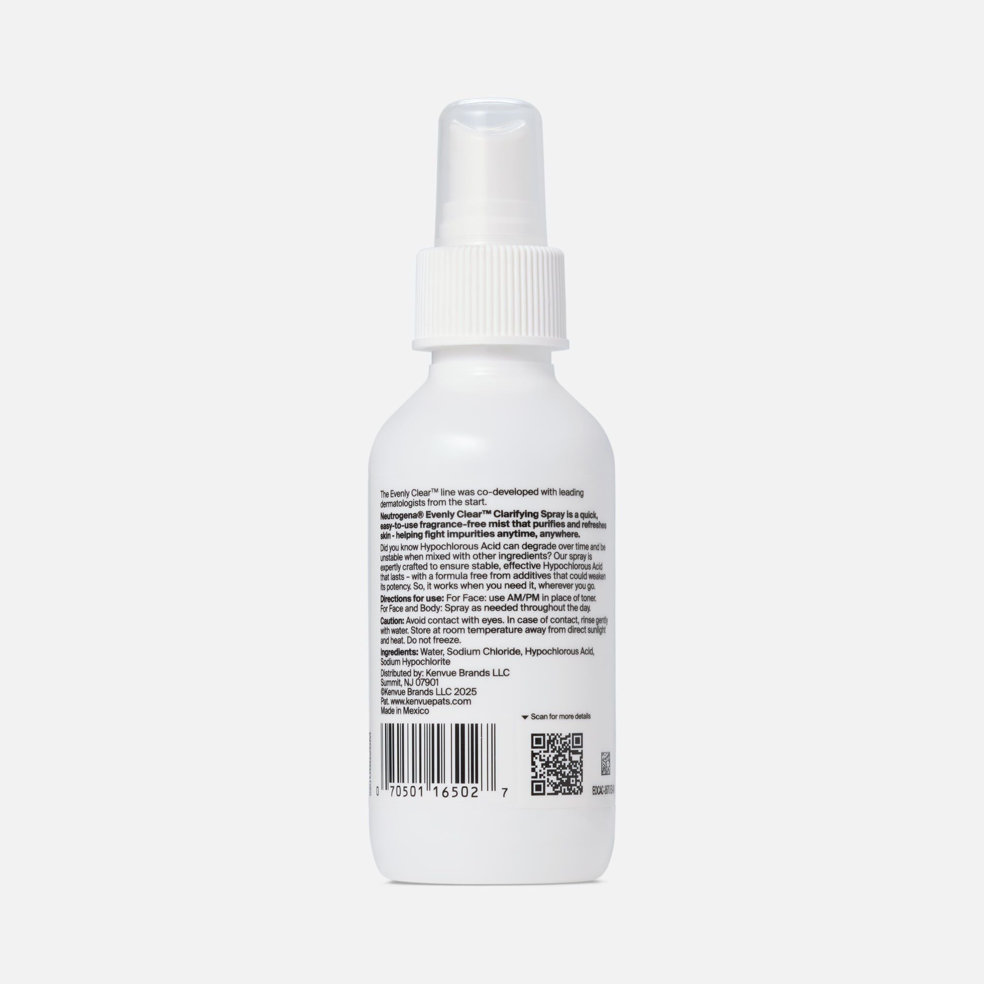 Neutrogena® Evenly Clear™ Clarifying Spray, 4 fl. oz., , large