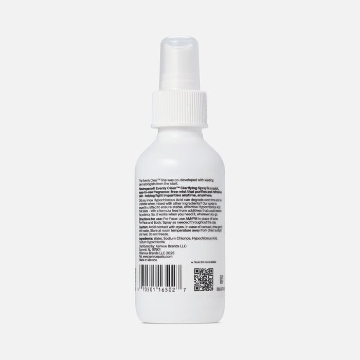 Neutrogena® Evenly Clear™ Clarifying Spray, 4 fl. oz., , large