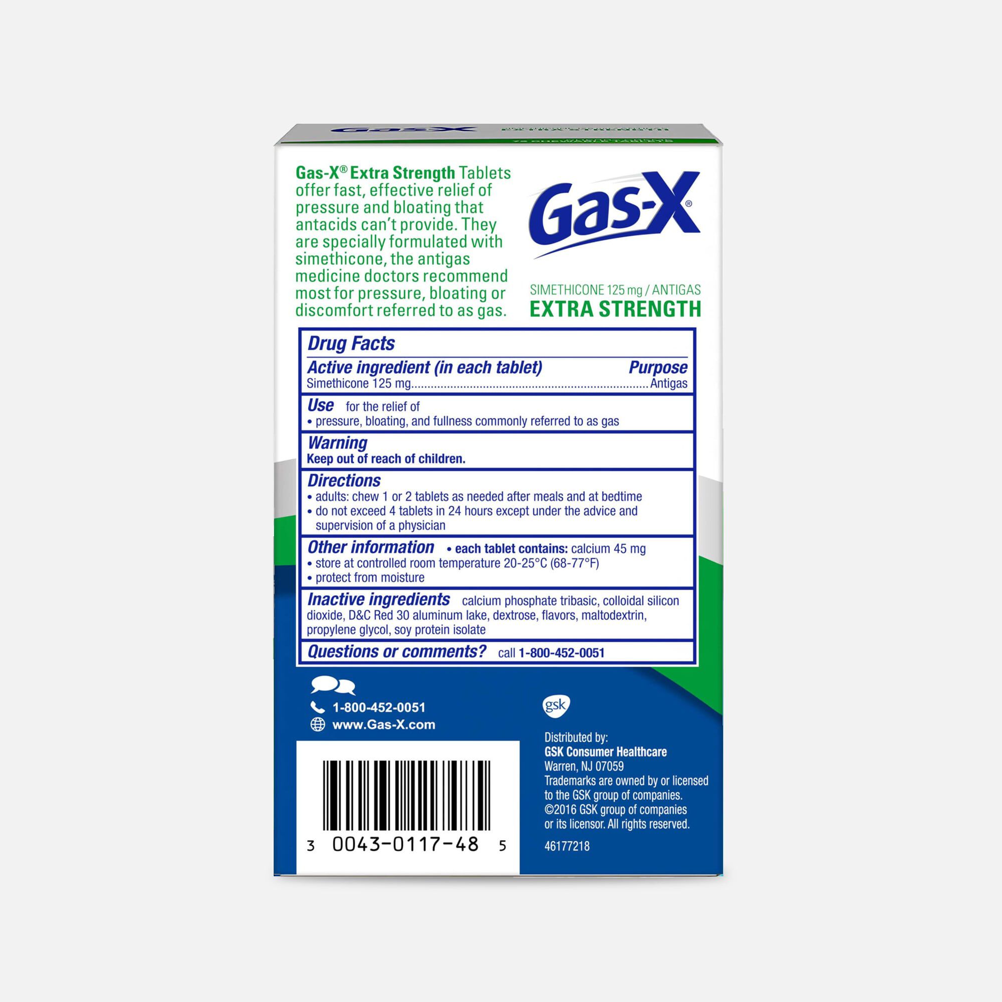 Gas-X Extra Strength Cherry Chewable Tablet, For Fast Relief From Gas, Bloating & Discomfort, , large