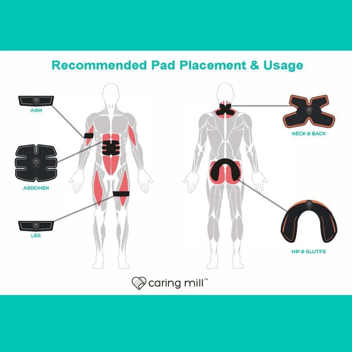 Caring Mill™ Muscle & Body Pain Relief EMS/Tens Unit Kit, , large