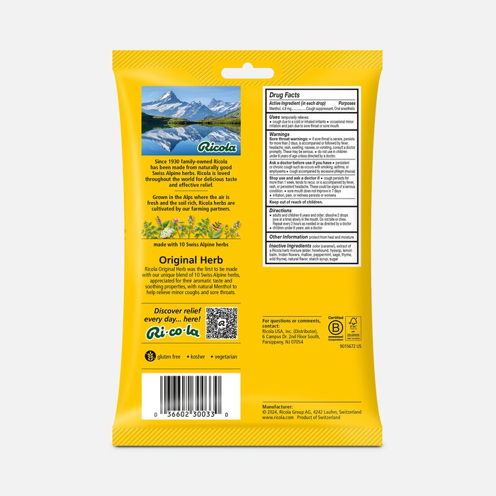 Ricola Original Herb Cough Drops, 45 ct., , large