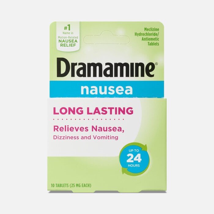 Dramamine® Long Lasting, Nausea Relief Tablets, 10 ct., , large