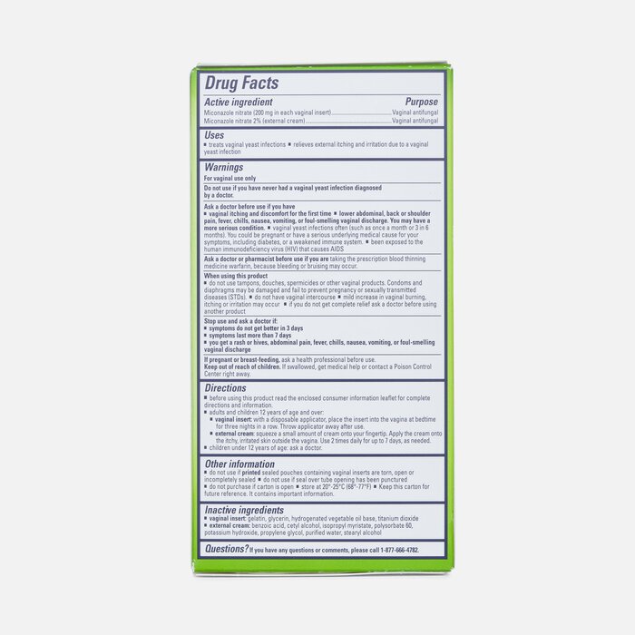Monistat 3, Cure and Itch Relief, , large