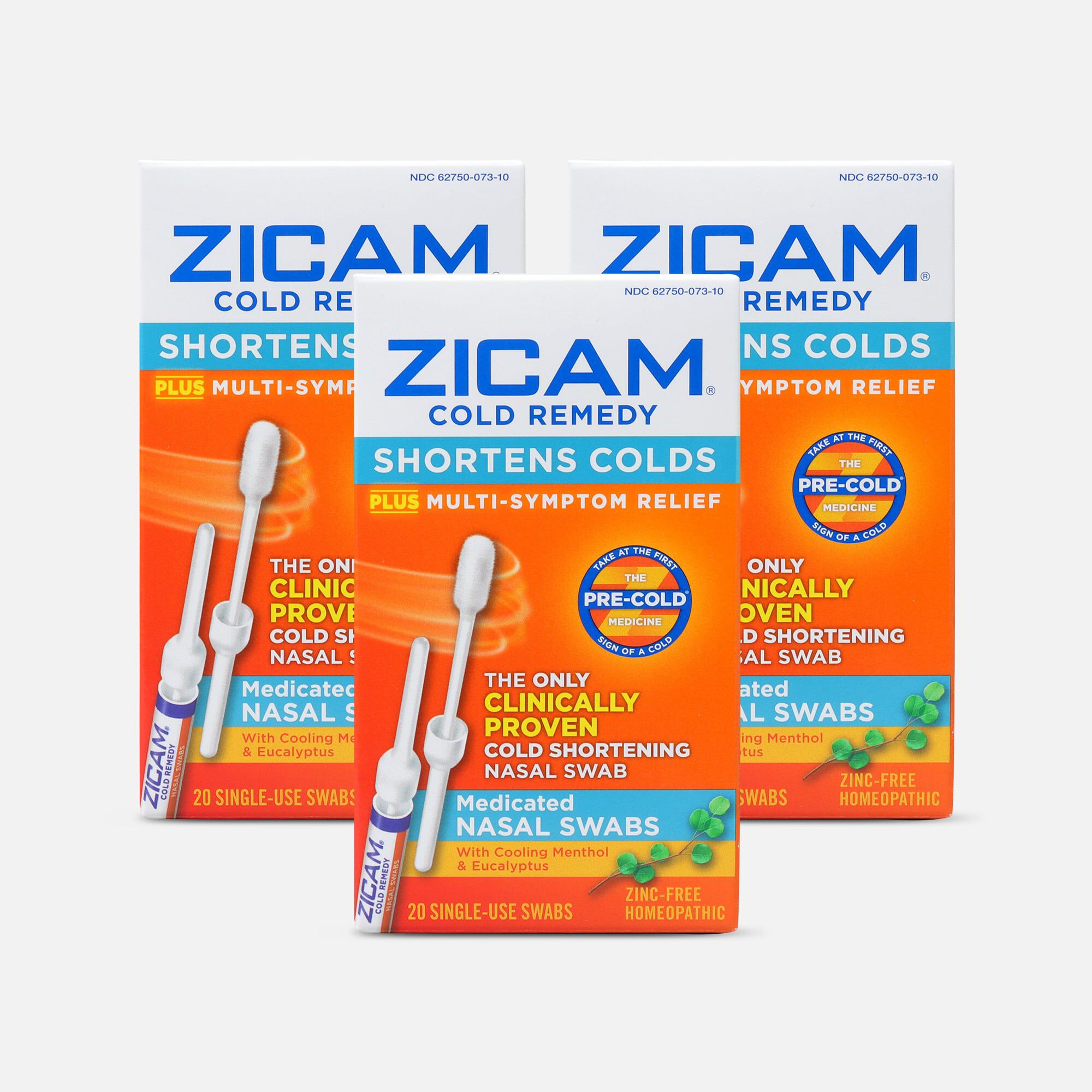 Zicam Cold Remedy Nasal Swabs, 20 ct. (3-Pack), , large