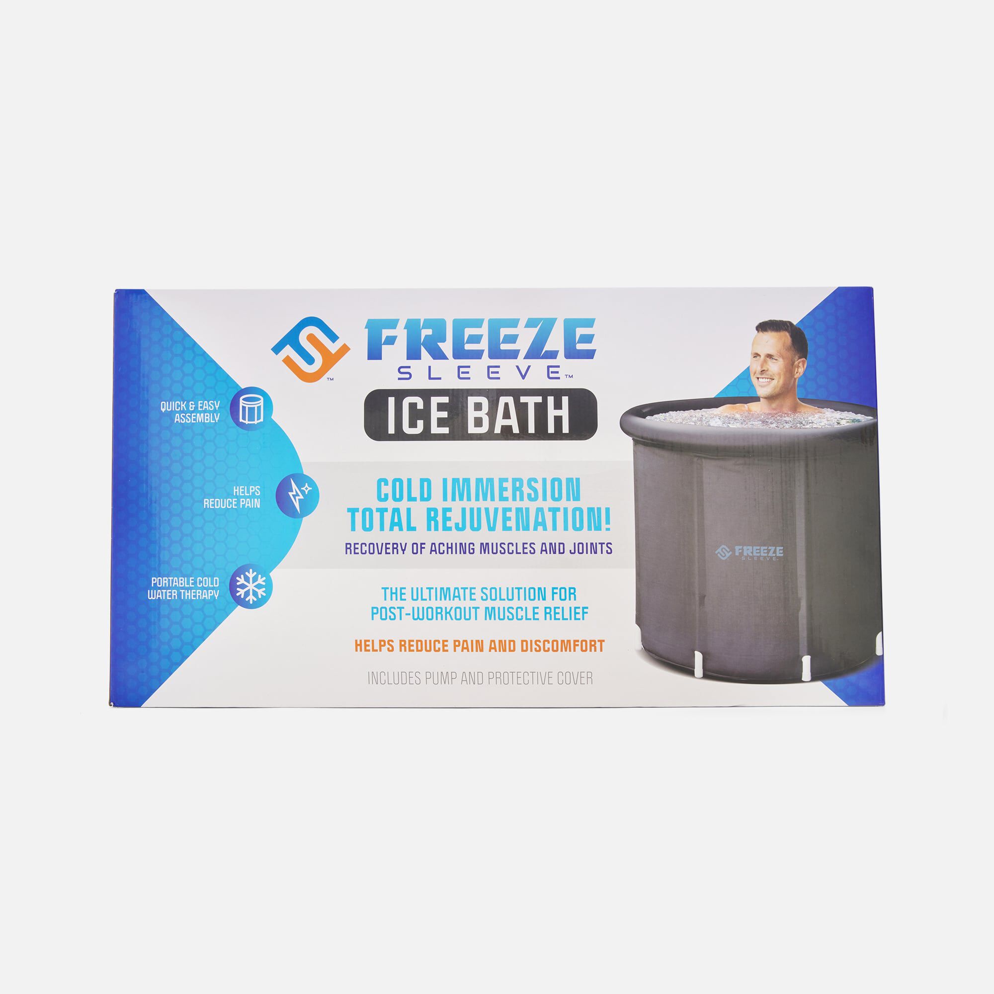 Freeze Sleeve Cold Therapy Ice Bath, , large