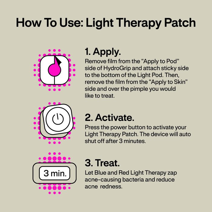l.a.b. Acne Light Therapy Patch, 30 Uses, , large