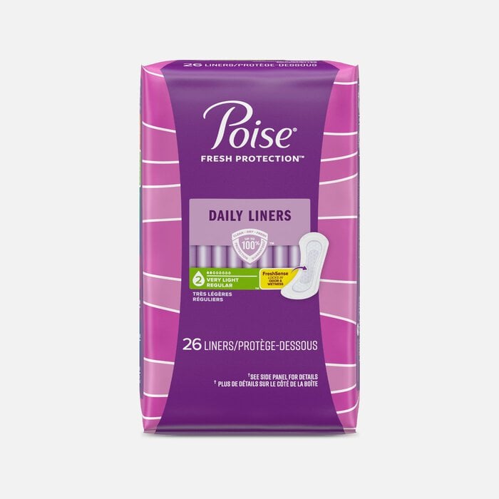 Poise Daily Liners, Incontinence Panty Liners, , large