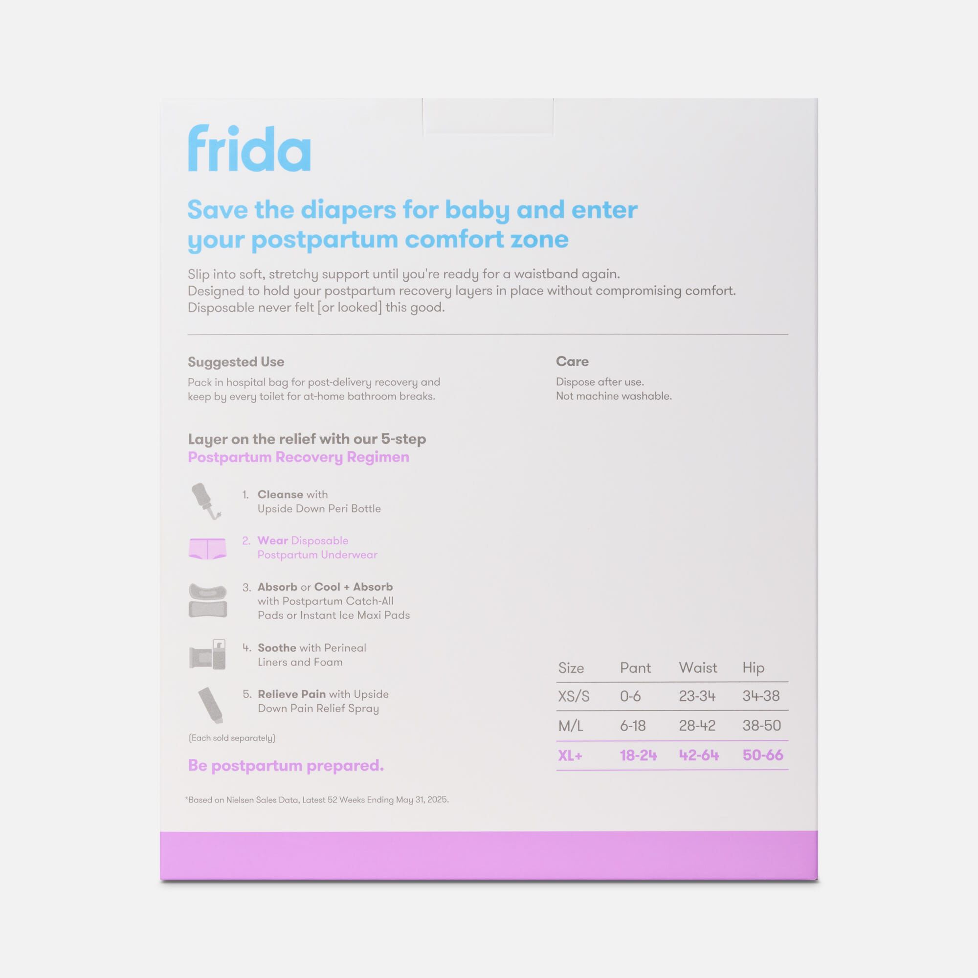 Frida Mom Boyshort Disposable Postpartum Underwear, , large