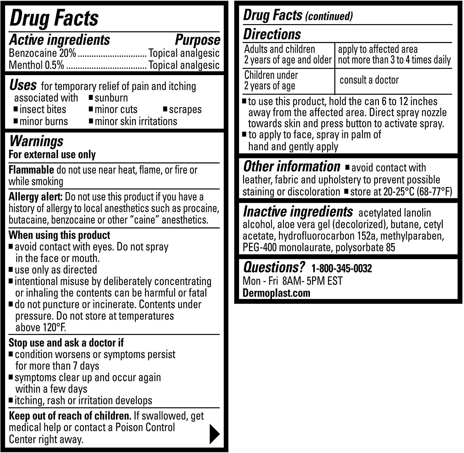 Dermoplast Pain Relief Spray, 2.75 oz., , large