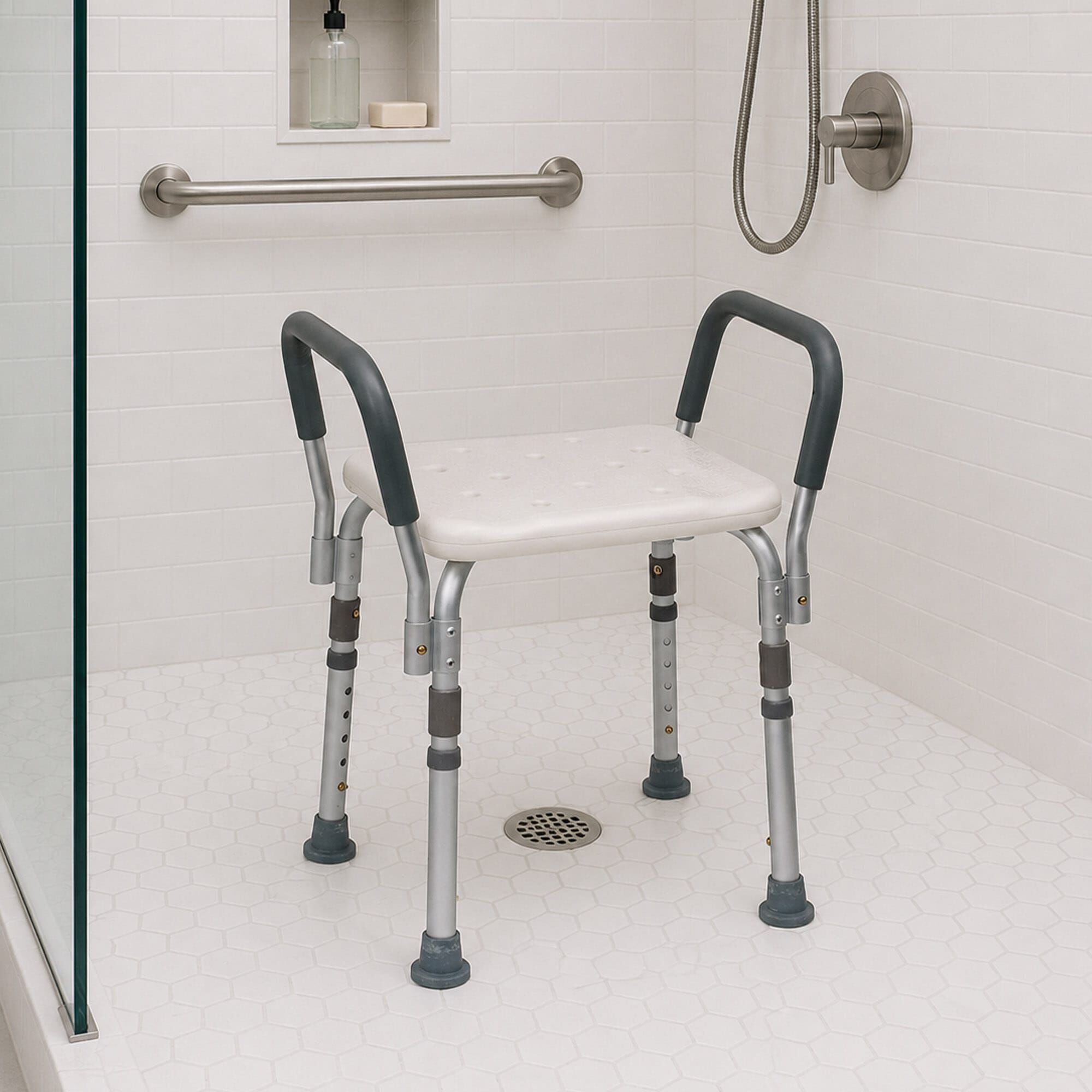 Alex Orthopedic Bath Bench with Arms, , large