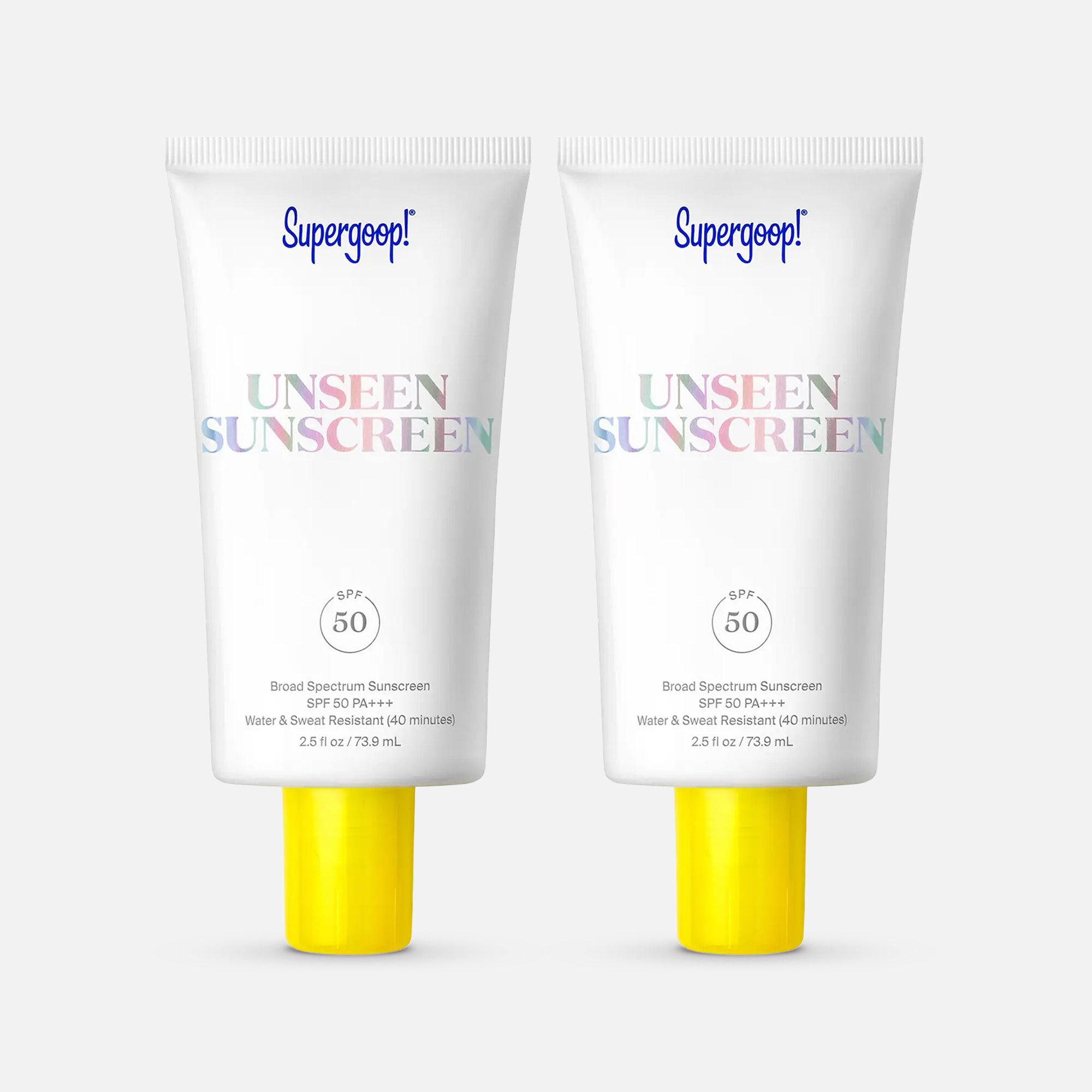 Supergoop! Unseen Sunscreen, SPF 50, 2.5 fl. oz. (2-Pack)