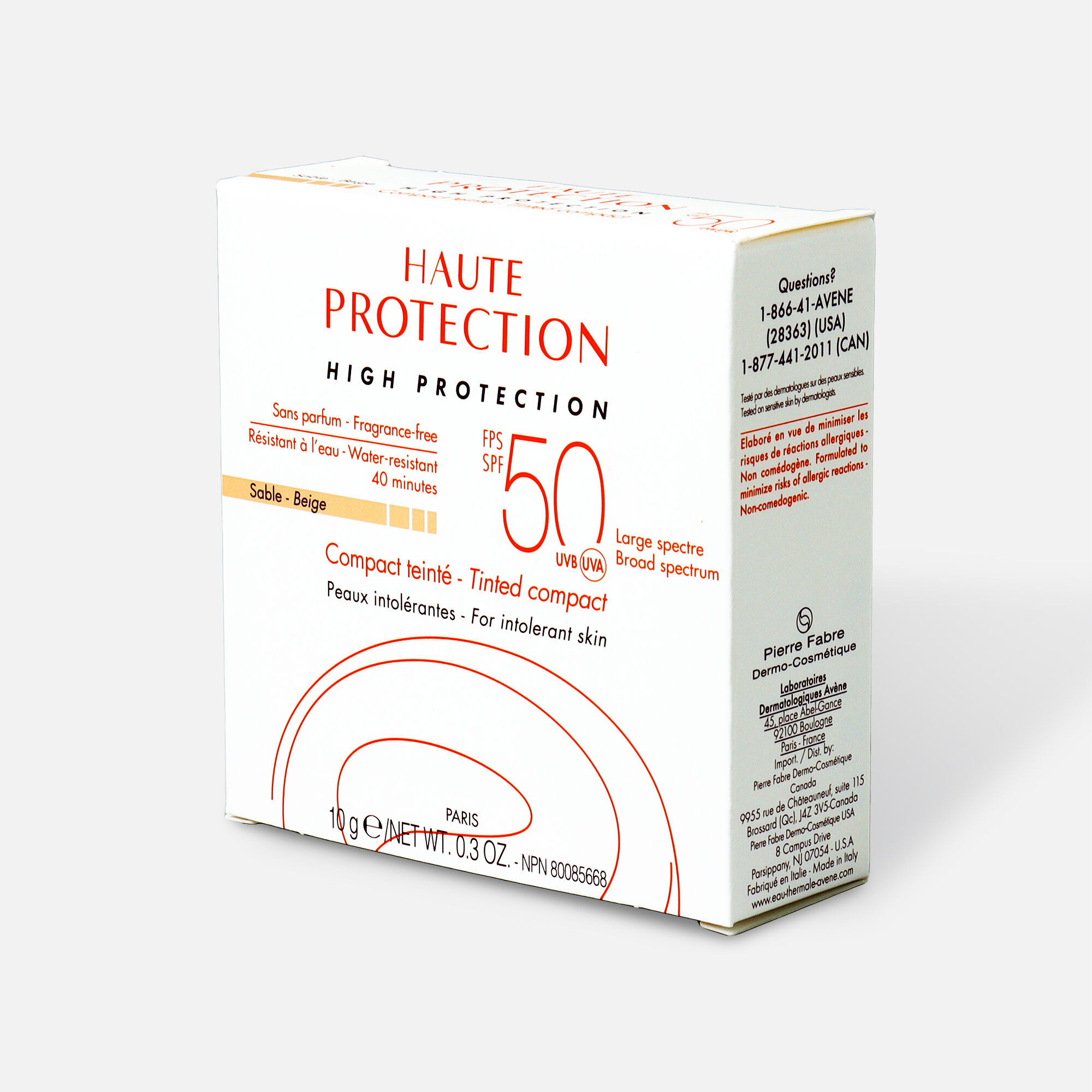 Avène Mineral High Protection Tinted Compact SPF 50, .3 oz., Beige, large