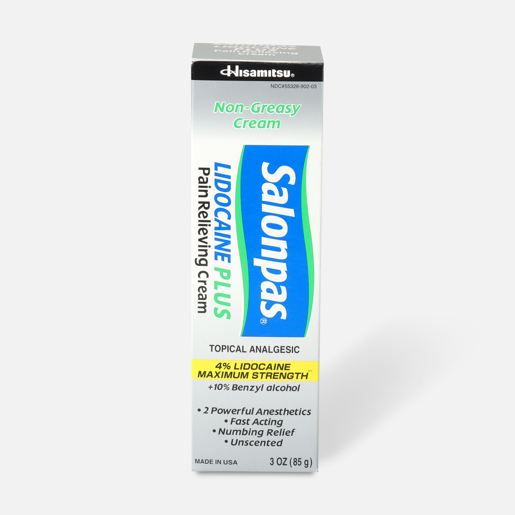 Salonpas Lidocaine Plus Cream, 3 oz., , large