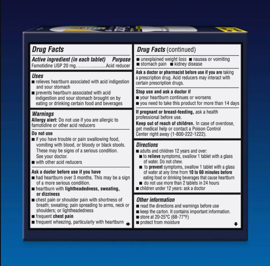 Zantac 360 Maximum Strength Acid Reducer, 20 mg Tablets, , large
