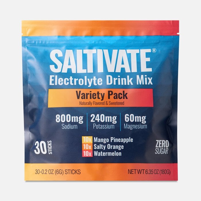 Saltivate® Electrolyte Drink Mix, Zero Sugar, Variety Pack, 30 Stick Packs, , large