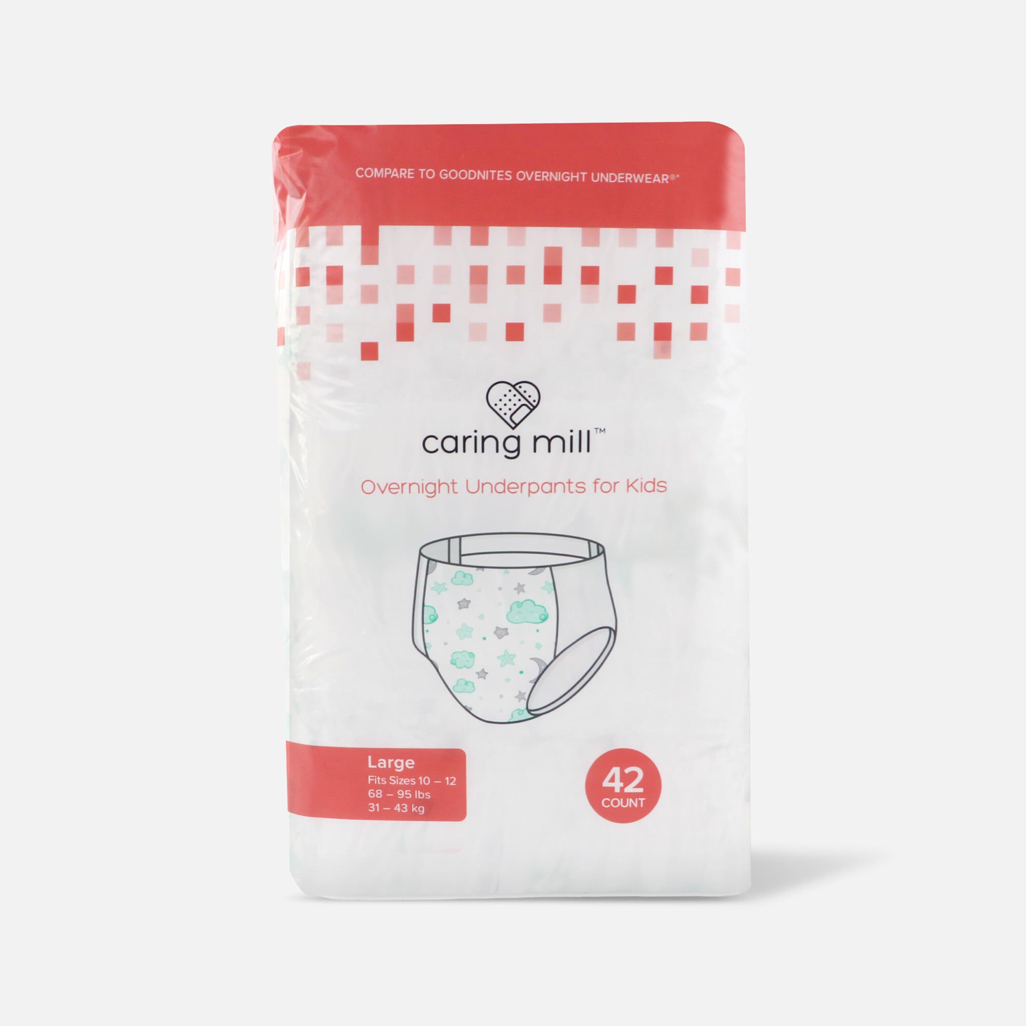 Caring Mill™ Overnight Underpants For Kids Large, 42 ct., , large