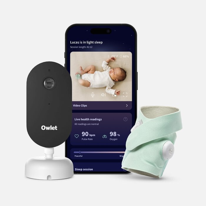 Owlet Dream Duo Complete Baby Monitoring System, Mint, large