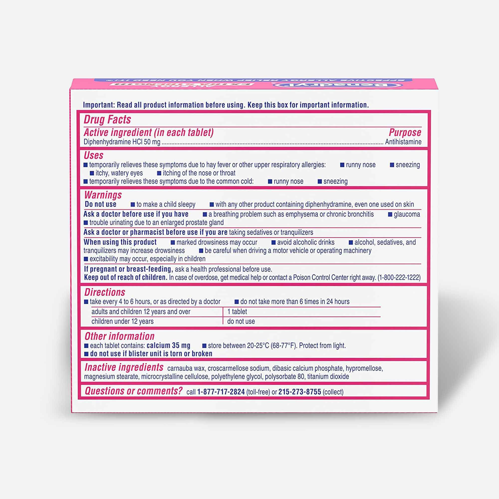 Benadryl Extra Strength Allergy Tablet, 24 ct., , large