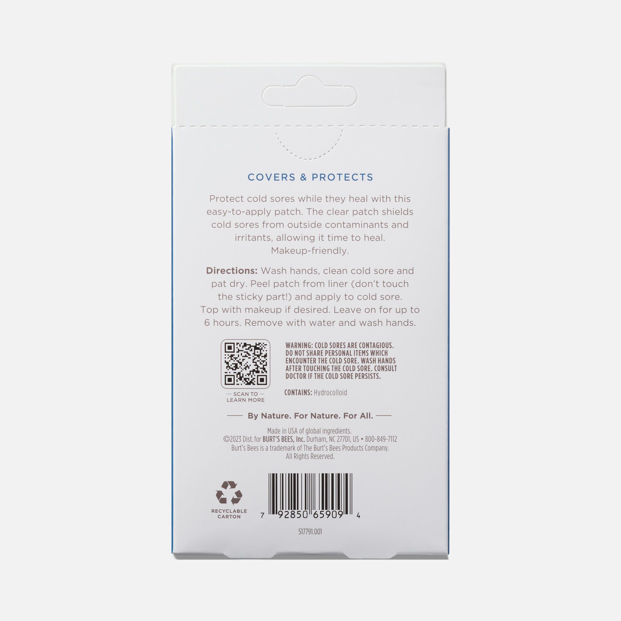 Burt's Bees Cold Sore Healing Patches, 12-Pack, , large