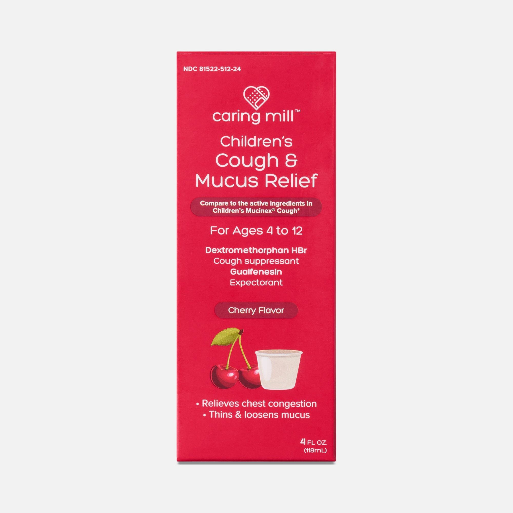 Caring Mill™ Children's Mucus Relief Multi-Symptom Cold, Cherry Flavor, 4 oz.