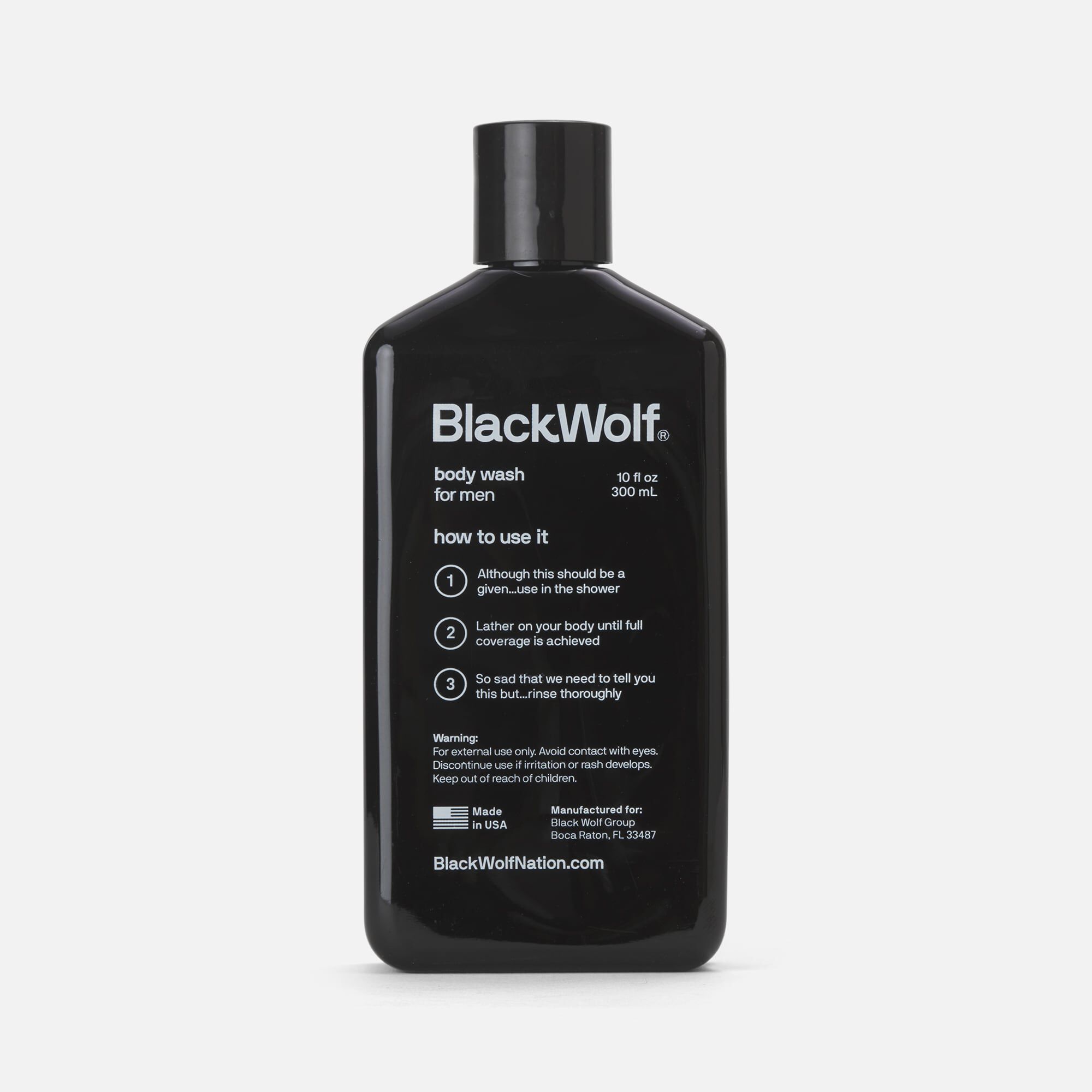 Black Wolf Acne Charcoal Body Wash, 10 oz., , large