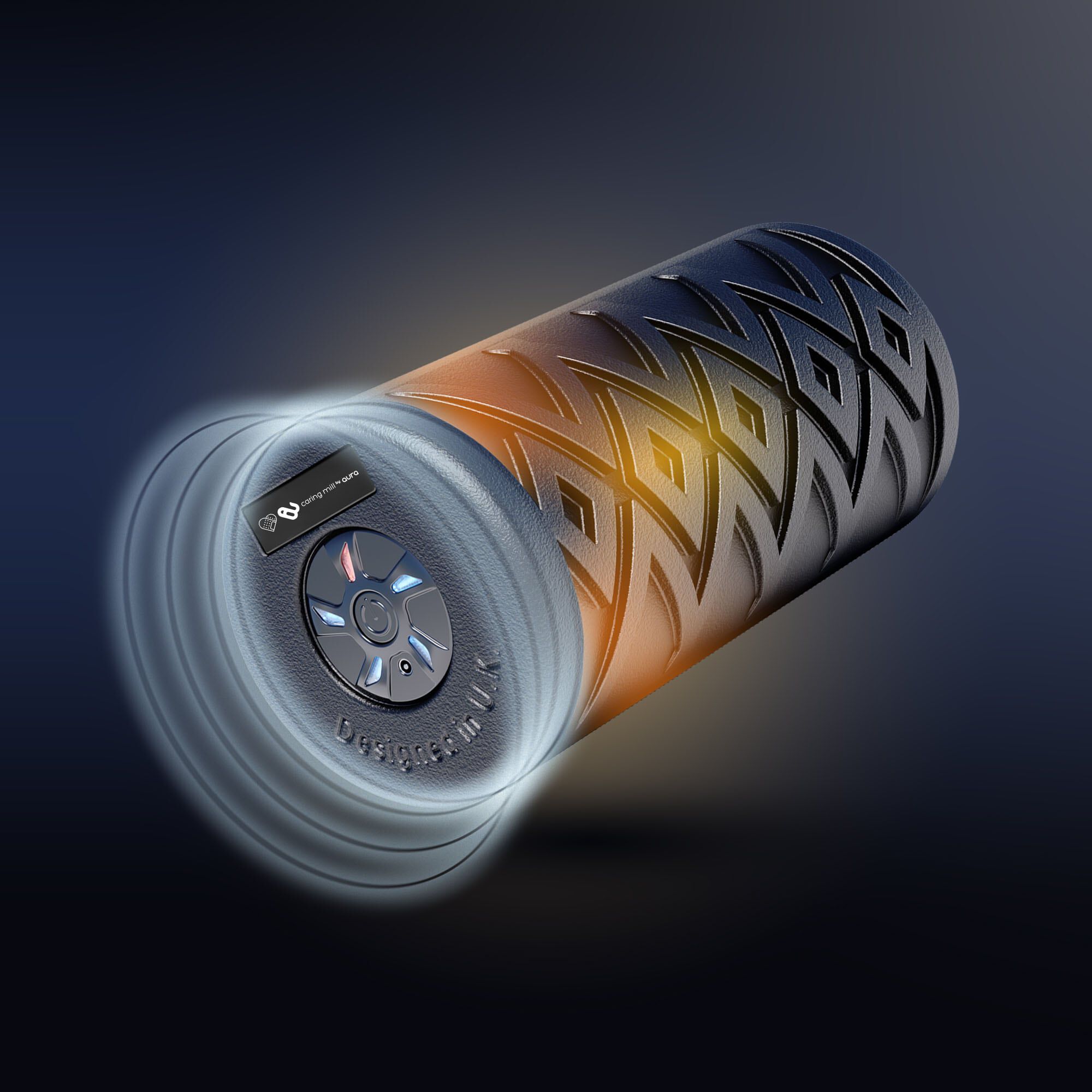 Revroll Vibrating + Heat Foam Roller — Caring Mill™ by Aura, , large