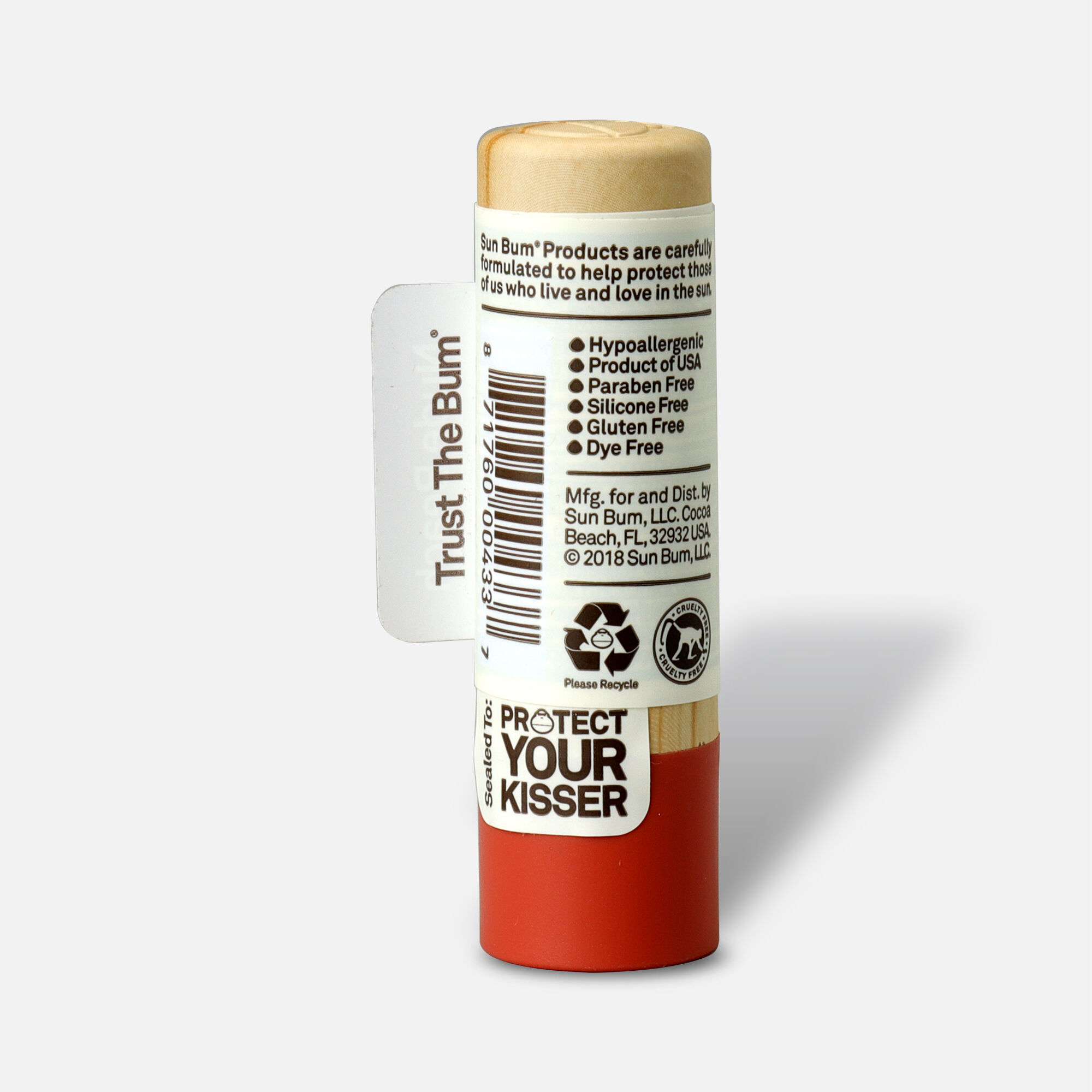 Sun Bum SPF 15 Tinted Lip Balm, Nude Beach, .15 oz., Nude Beach, large