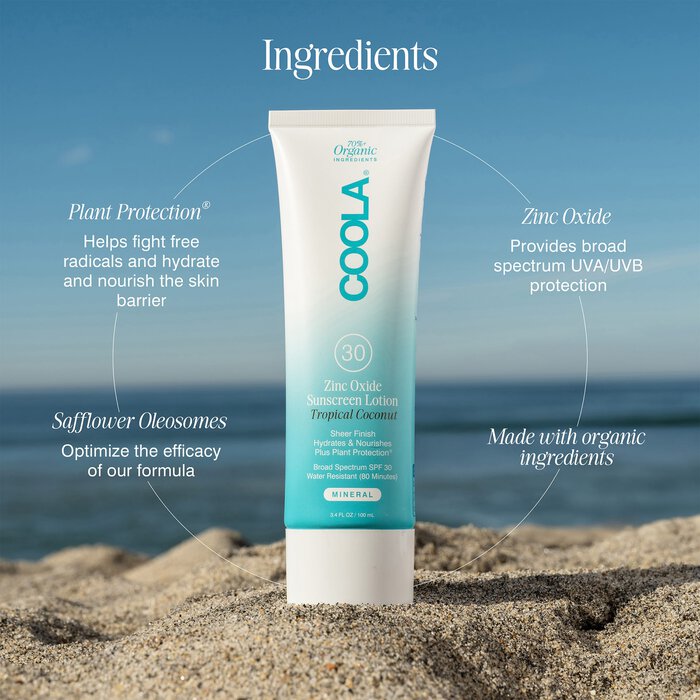 COOLA® Mineral Body Organic Sunscreen Lotion, , large