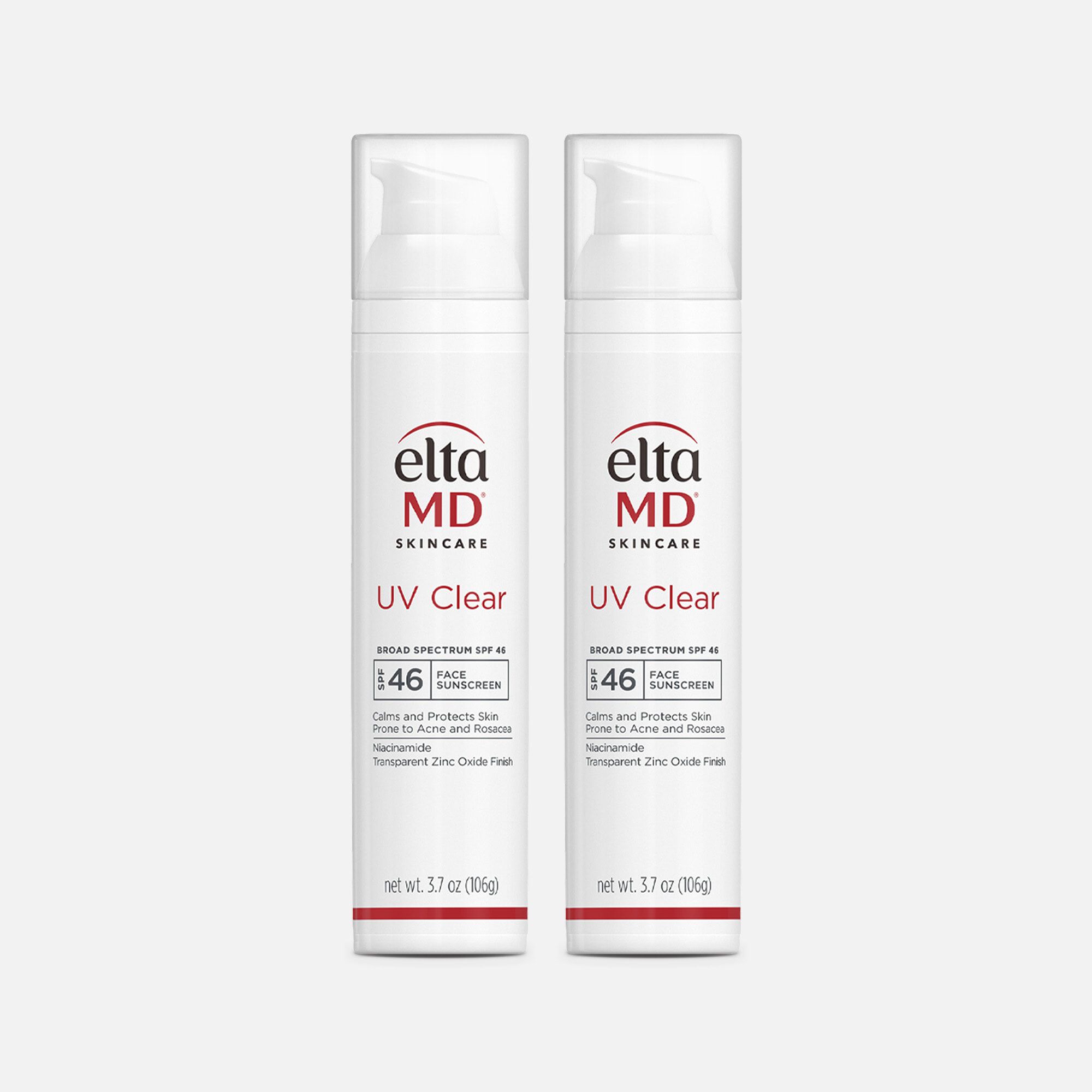 EltaMD UV Clear Broad-Spectrum Face Sunscreen, SPF 46, 3.7 oz. (2-Pack), , large