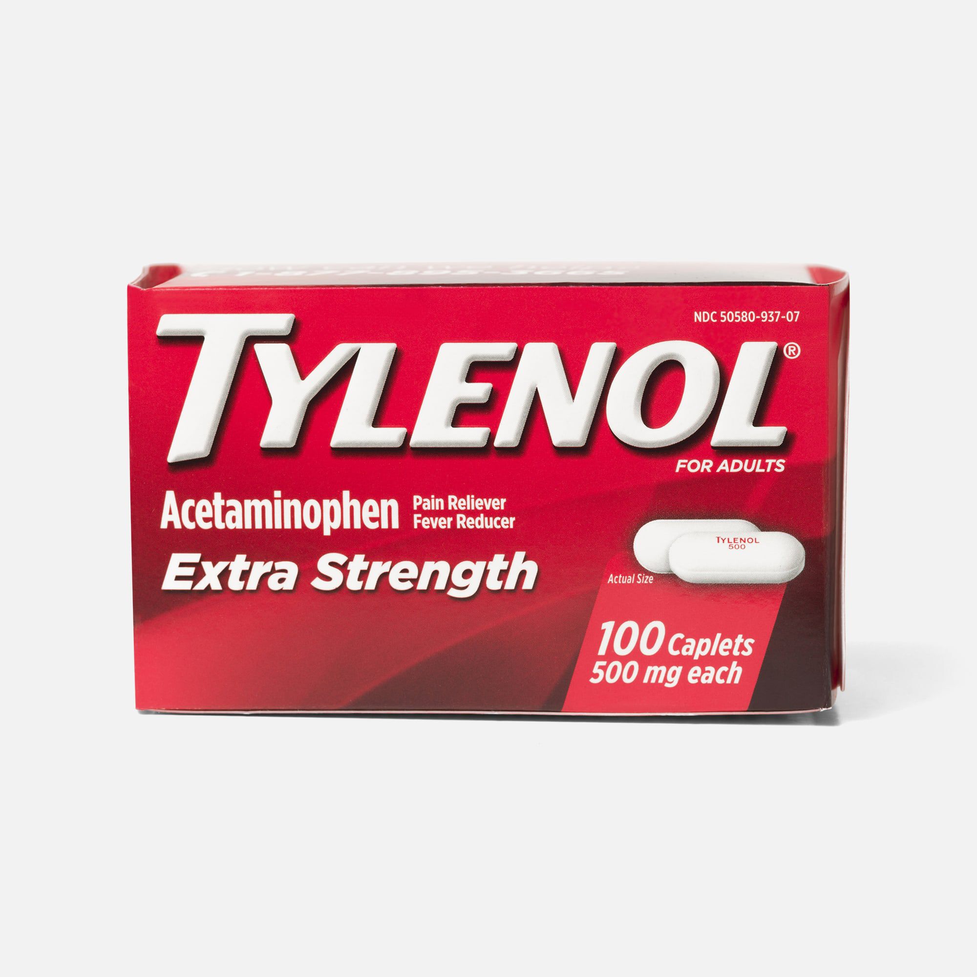 Tylenol Extra Strength Caplets, Fever Reducer and Pain Reliever, 500 mg, 100 ct., , large