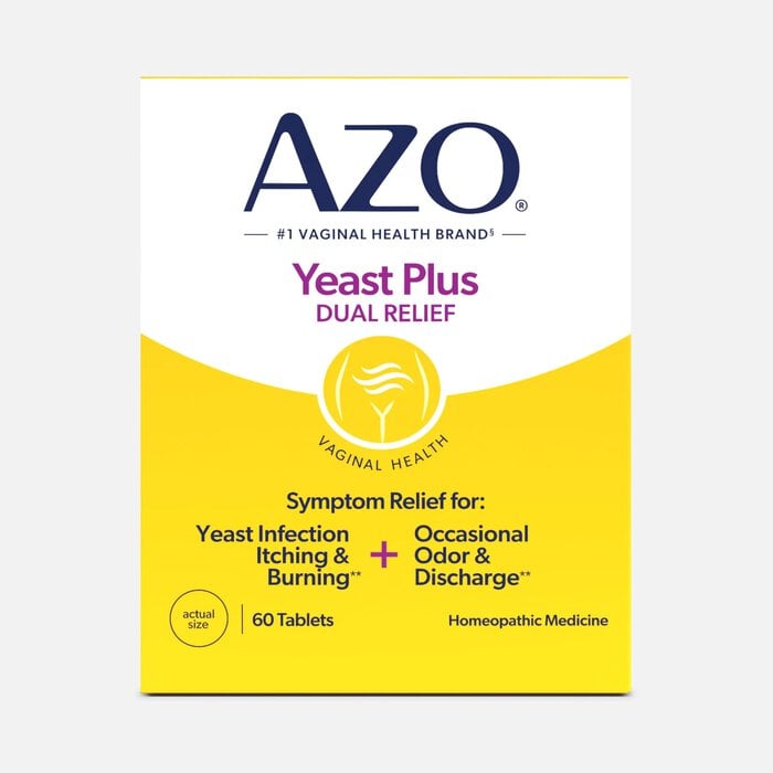 AZO Yeast, Natural Symptom Prevention & Relief, 400 mg, Tablets, 60 ct., , large