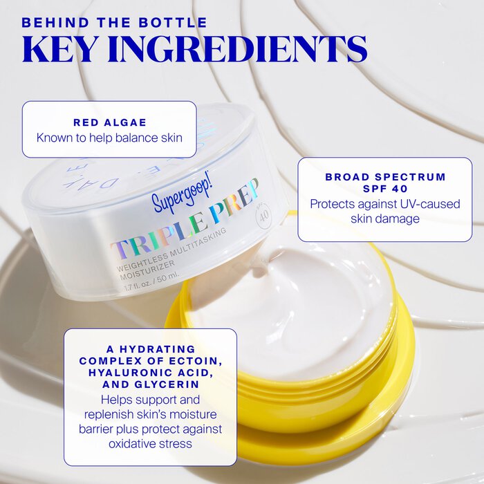 Supergoop! Triple Prep Weightless Daily Moisturizer – SPF 40, , large