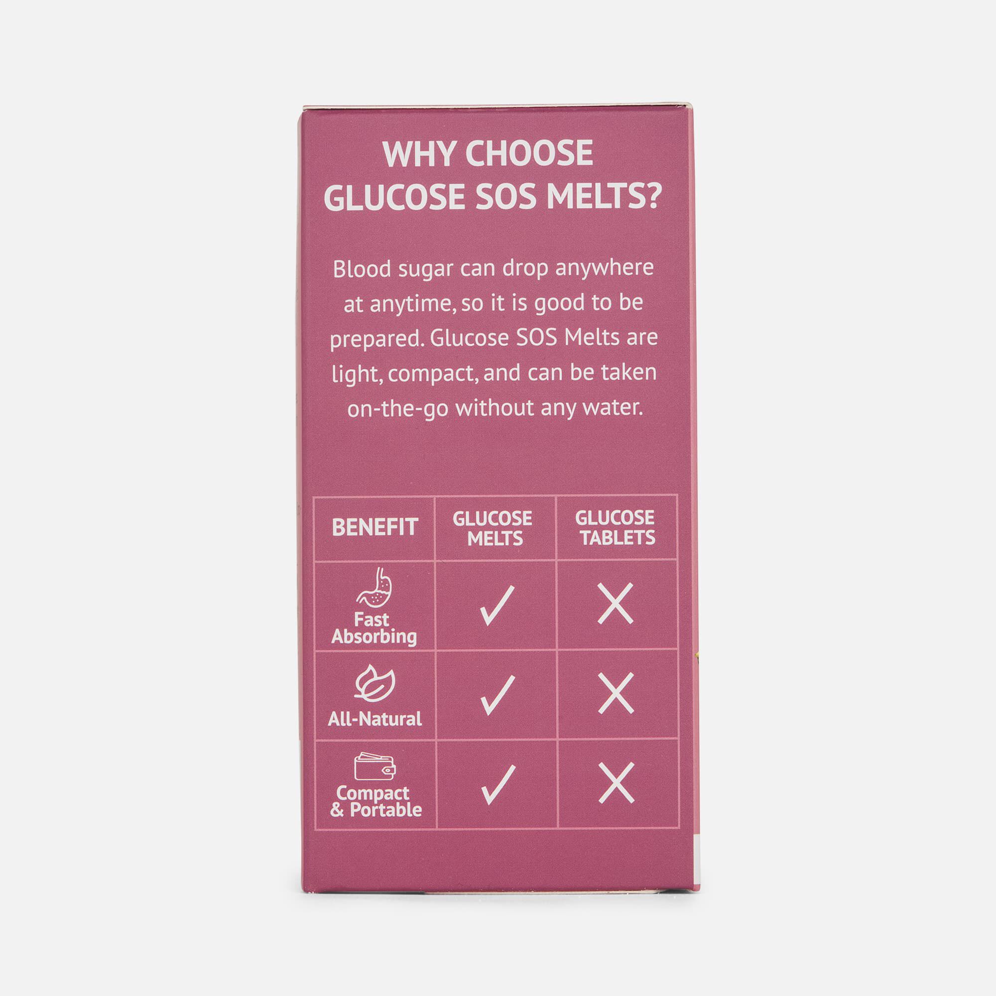 Glucose SOS Glucose Melts, Cherry/Pineapple, 5-pack, , large