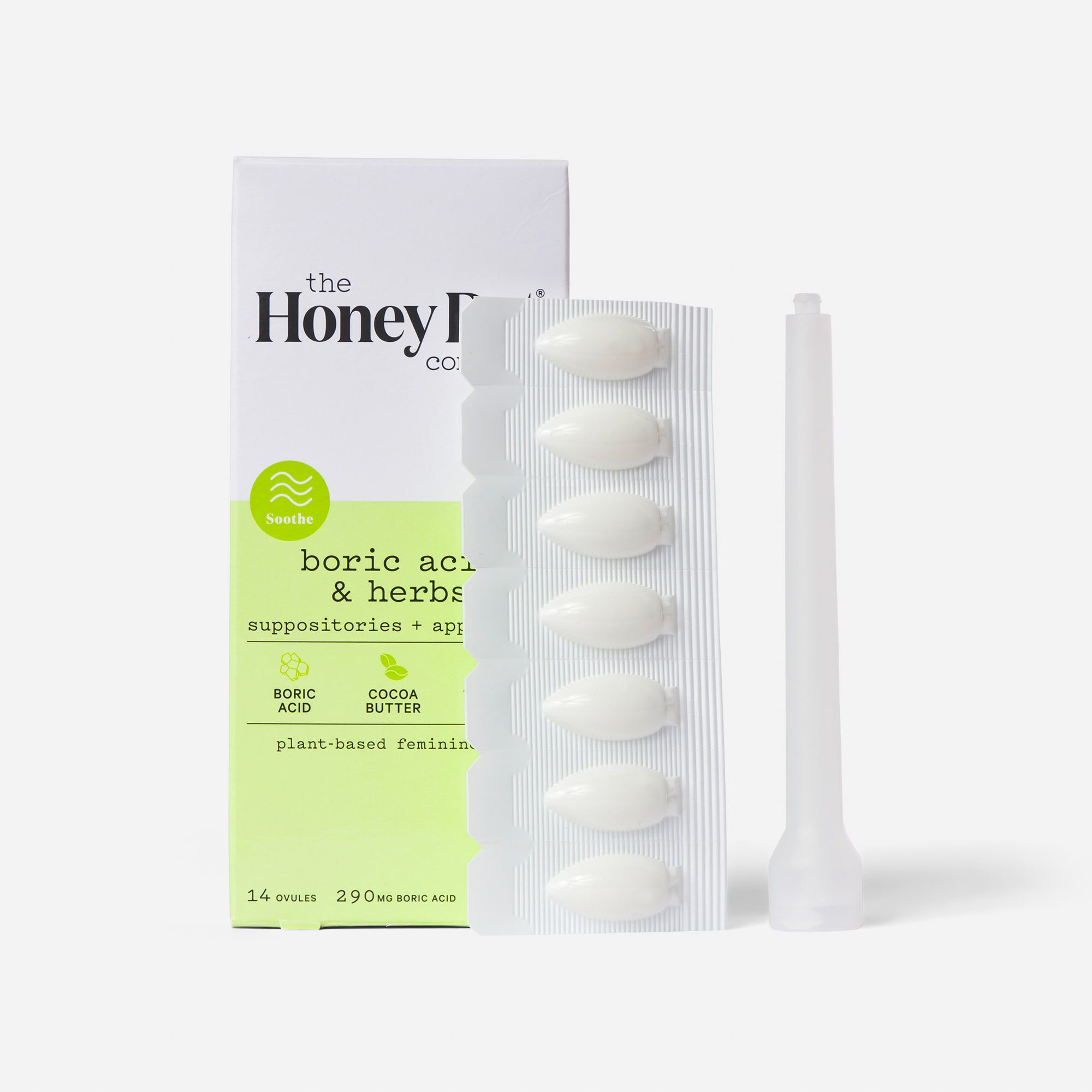 The Honey Pot Boric Acid & Herbs 7 Day Suppositories, 14 ct., , large
